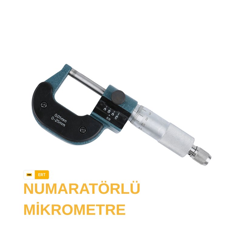 25X50 MM NUMARATÖRLÜ MİKROMETRE