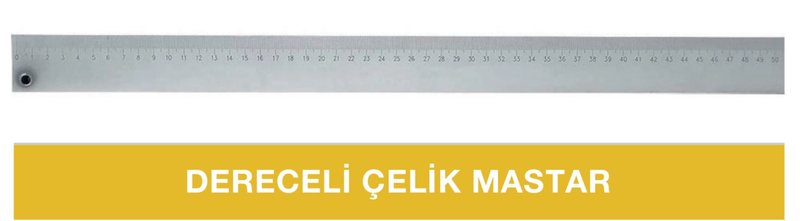 3000 MM DERECELİ ÇELİK MASTAR