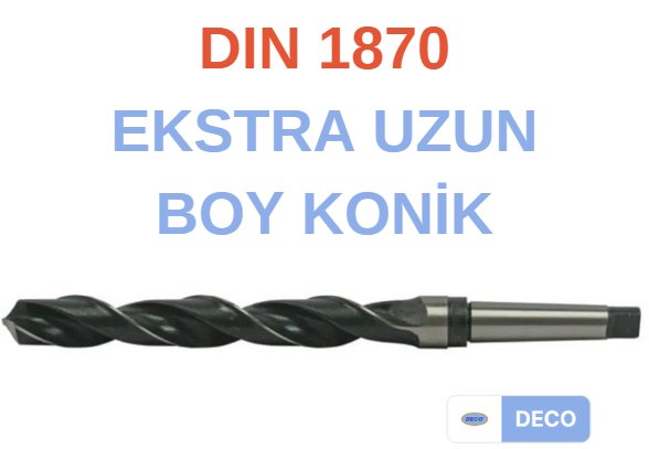 Deco DIN1870 Ekstra Uzun Boy Konik Matkap Ucu - 32X320X505MM  MM