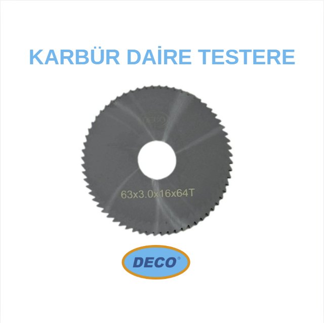 Deco 50X3 mm Karbür Daire Freze