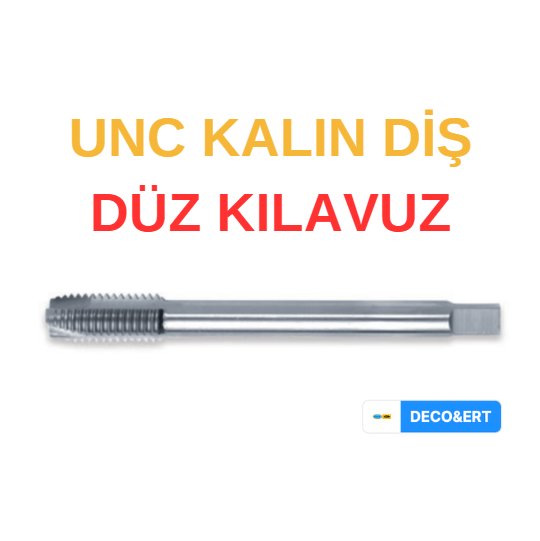 ERT UNC Kalın Diş Düz Makine Kılavuzu - UNC 1/4