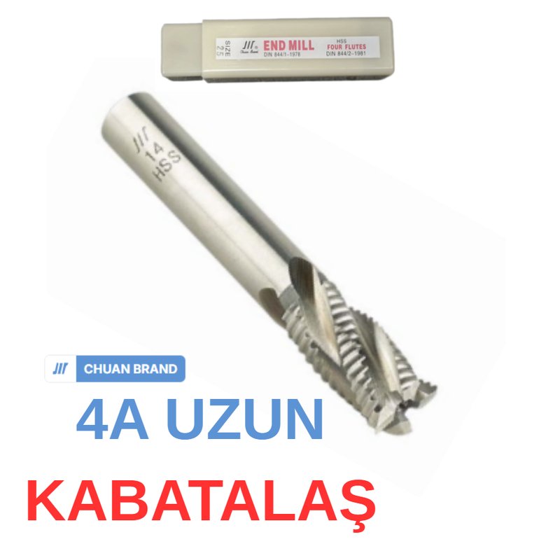 10 MM DÖRT AĞIZLI UZUN KABATALAŞ FREZE