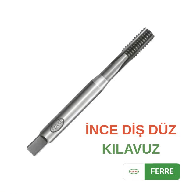 Ferre M20X1 İnce Diş Düz Kılavuz