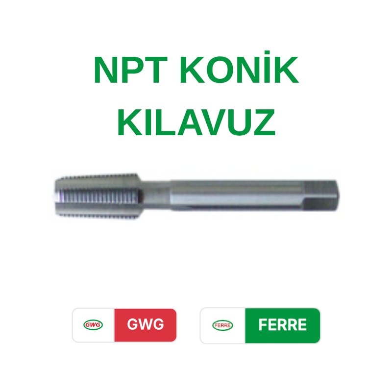 GWG NPT 1/8 Konik Kılavuz