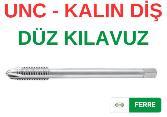 Ferre UNC 3/8 Düz Kılavuz