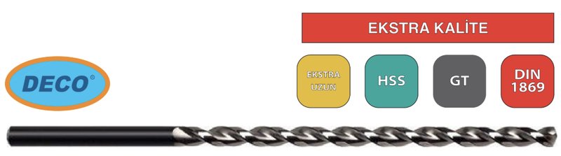 Deco GT Serisi DIN1869 Matkap Ucu - Q11X250X365
