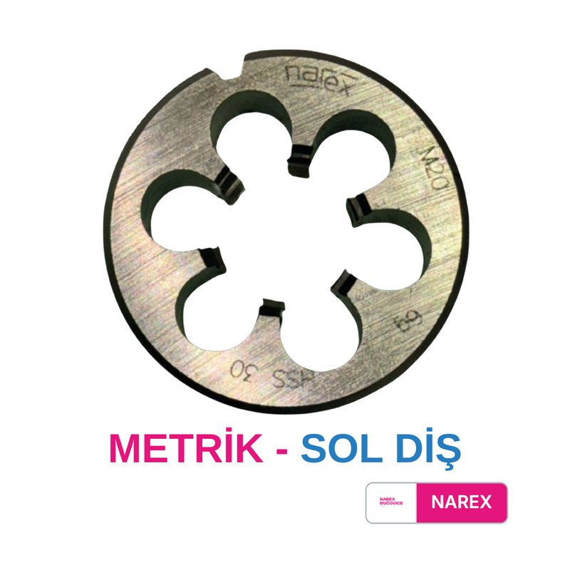 Narex Metrik Sol Diş Pafta - M8