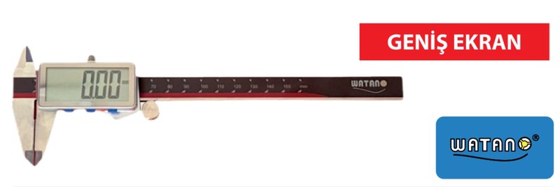 150MM METAL GÖVDE GENİŞ EKRAN DİJİTAL KUMPAS