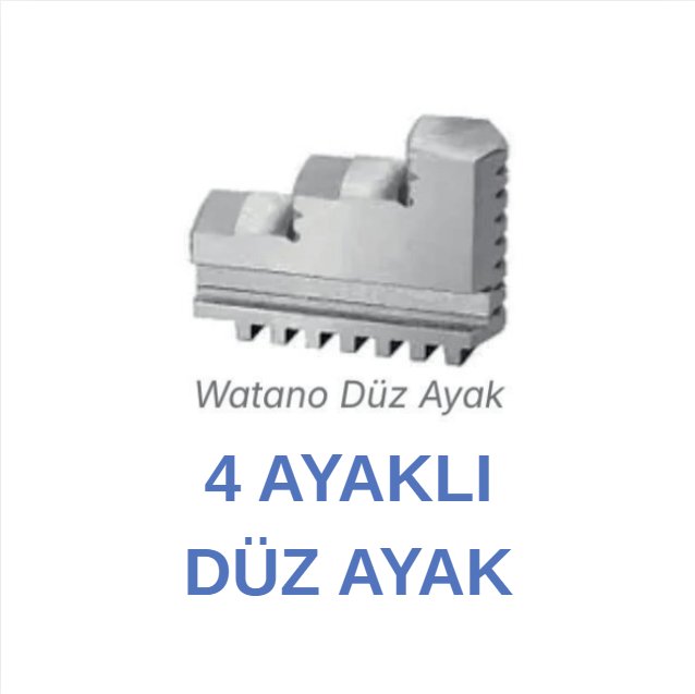 Watano 4 Ayaklı Düz Yedek Ayak Takımı 160X4