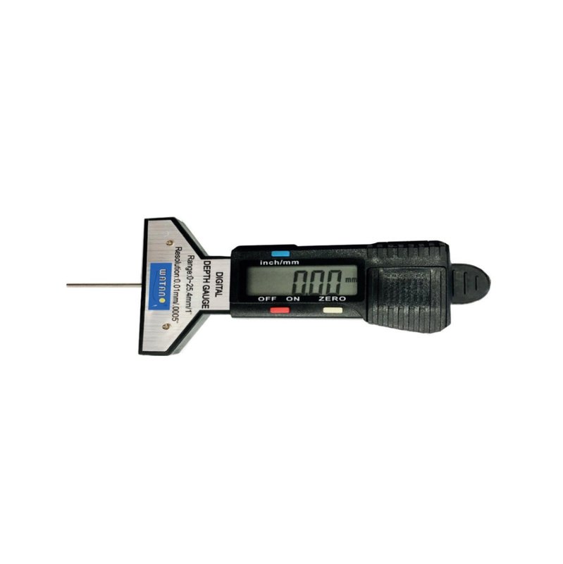 0-25,4MM / - 0,01/0,005” MM PLASTİK GÖVDELİ DİJİTAL LASTİK DİŞ DERİNLİĞİ ÖLÇER